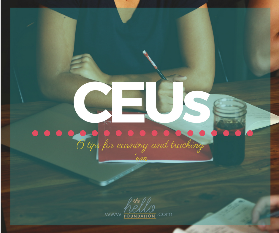 Tips for Earning and Tracking CEUs